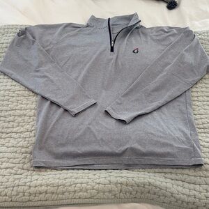 Men's Gray Quarter-Zip Pullover- Golf Club of Georgia
